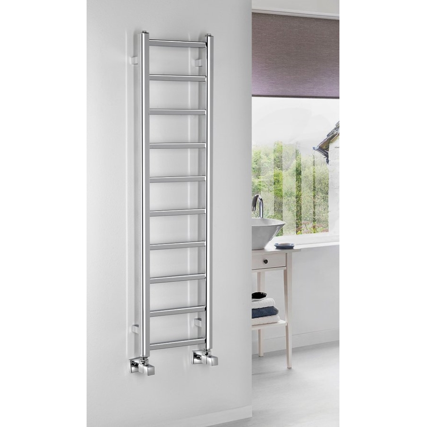 Sapho - Badheizkörper METRO LIGHT, 211 W / 230 V, 30 x 114 cm, glänzender Chrom