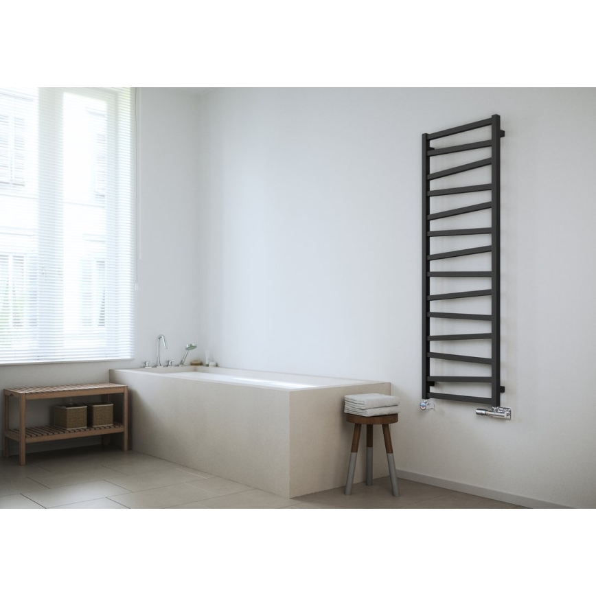 Sapho - Badheizkörper ZIG 110x50 cm Anthrazit