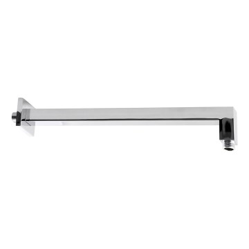 Sapho - Duscharm eckig 40 cm glänzendes Chrom