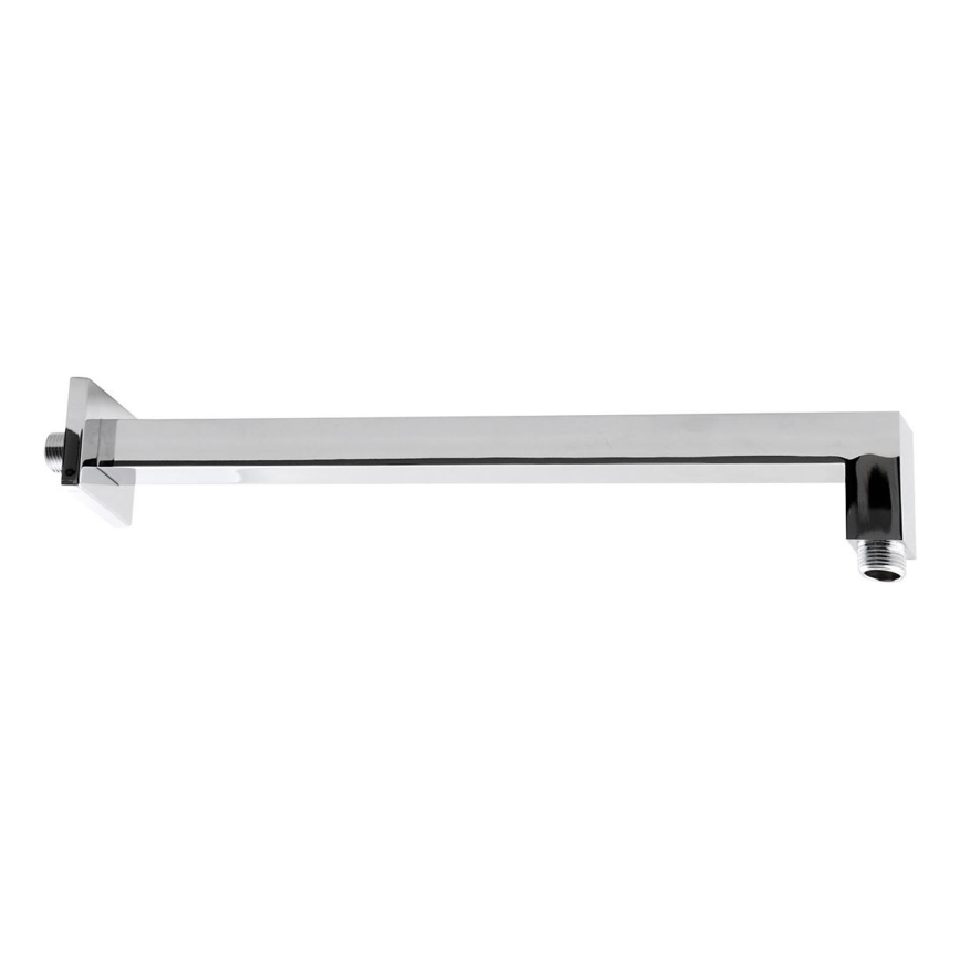 Sapho - Duscharm eckig 40 cm glänzendes Chrom