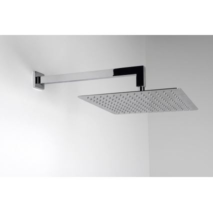 Sapho - Duscharm eckig 40 cm glänzendes Chrom