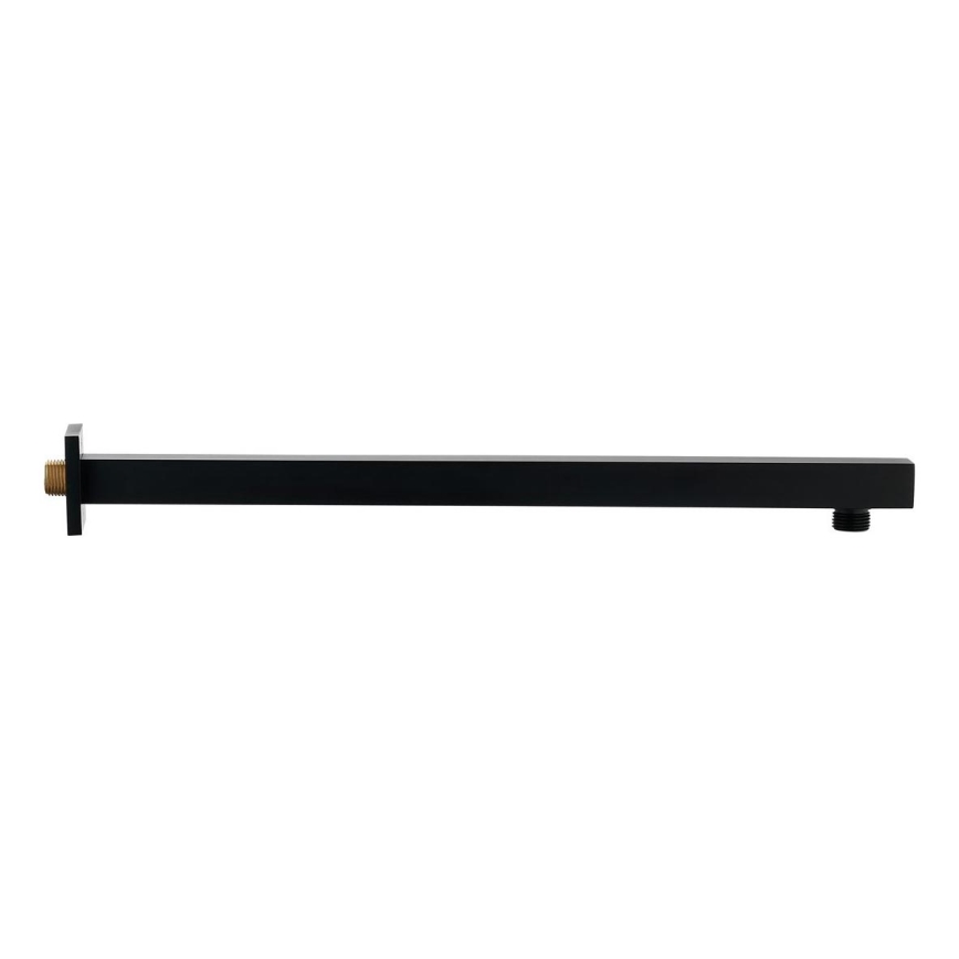 Sapho - Duscharm eckig 40 cm matt schwarz