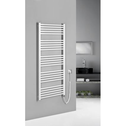 Sapho - Elektrischer Handtuchheizkörper METRO-E 500W 134x50 cm weiß