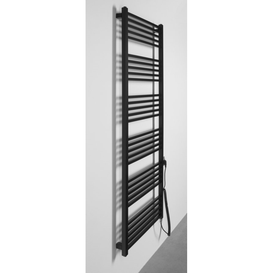 Sapho - Elektrischer Handtuchheizkörper METRO-E 800W 162x60 cm matt schwarz