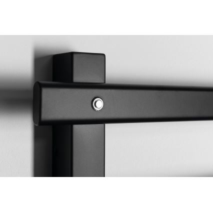 Sapho - Elektrischer Handtuchwärmer ELCOR 63W/230V 48x52 cm matt schwarz