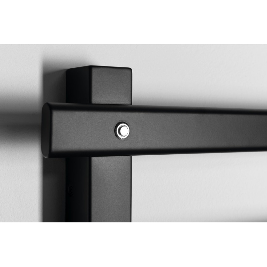 Sapho - Elektrischer Handtuchwärmer ELCOR 63W/230V 48x52 cm matt schwarz