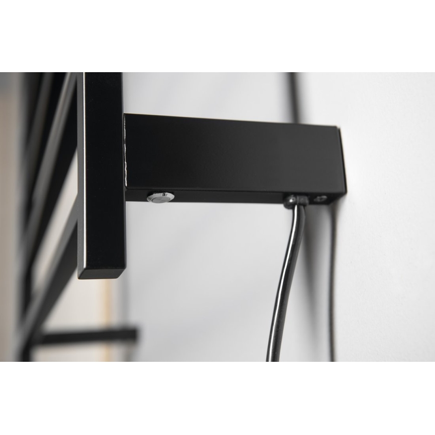 Sapho - Elektrischer Handtuchwärmer ELZOR 60W 47x50 cm matt schwarz