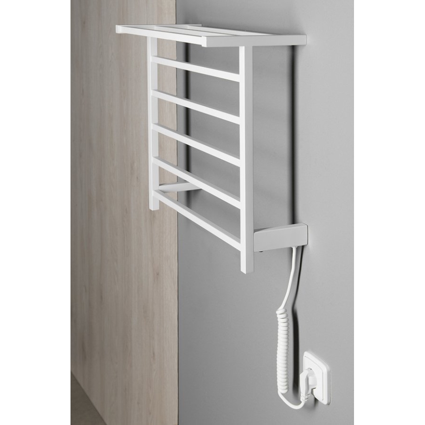 Sapho - Elektrischer Handtuchwärmer ELZOR 60W  47x50 cm mattweiß