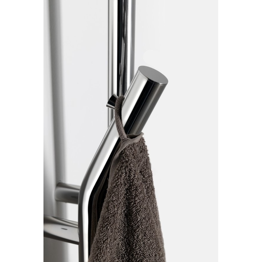 Sapho - Elektrischer Handtuchheizkörper mit Timer DUOPASSO 45W 170x12 cm polierter Chrom