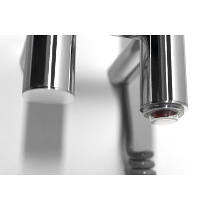 Sapho - Elektrischer Handtuchwärmer PAPINADO 40W 120x11 cm hochglänzender Chrom