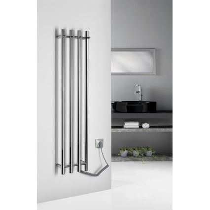 Sapho - Elektrischer Handtuchwärmer PAPINADO 85W 120x26 cm polierter Chrom rechts