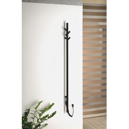 Sapho - Elektrischer Handtuchwärmer PASADOR 30W 150x15 cm matt schwarz