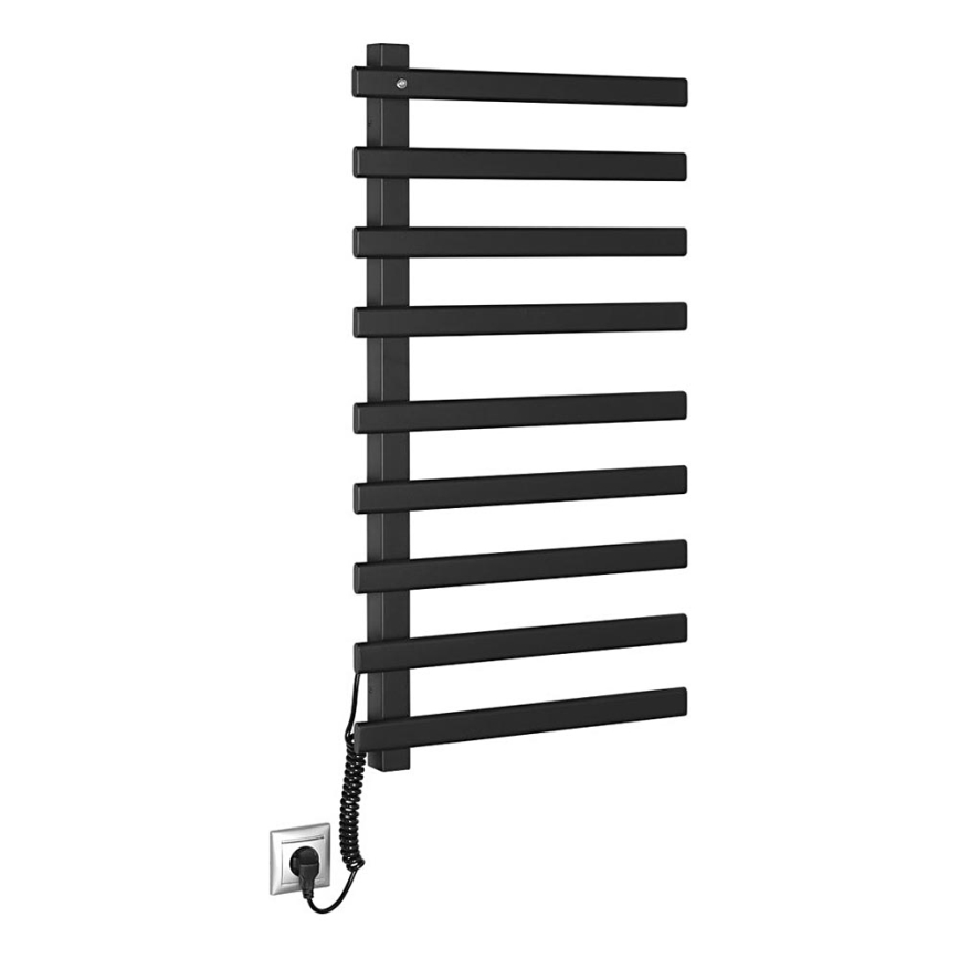 Sapho - Elektro-Handtuchhalter ELCOR 128W/230V 92 cm matt schwarz links
