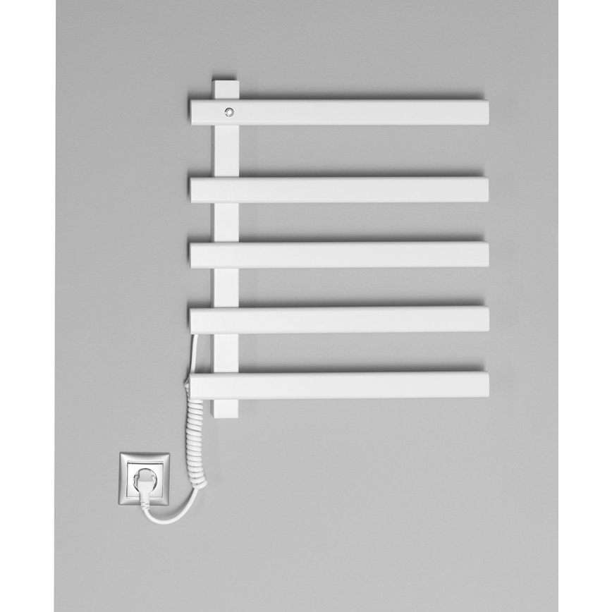 Sapho - Elektro-Handtuchhalter ELCOR 63W/230V 52 cm matt weiß links