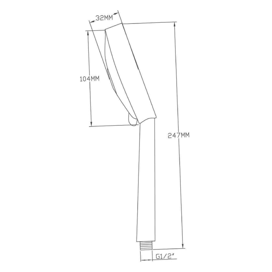 Sapho - Handbrause glänzender Chrom