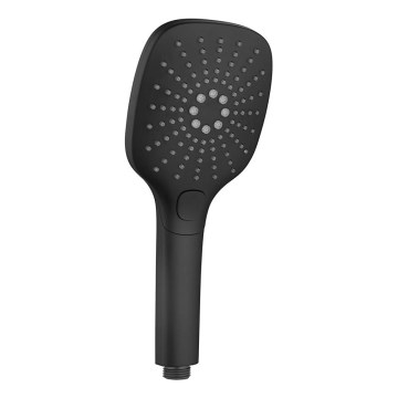 Sapho - Handbrause mit Knopfdruck, matt schwarz