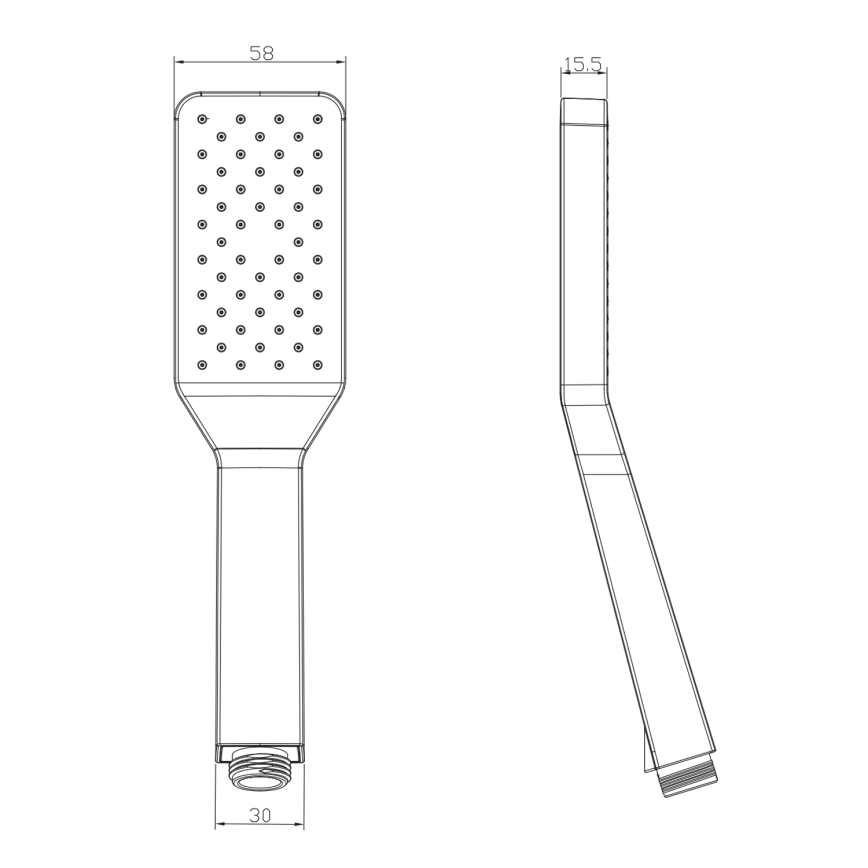 Sapho - Handbrause mit selbstreinigendem System, glänzender Chrom