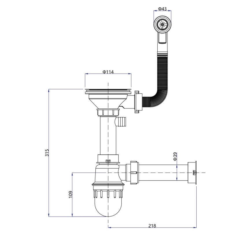 Sapho - Küchenspüle 77x44 cm Granit/Schwarz