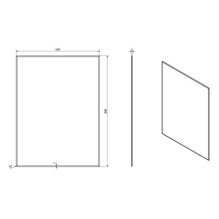Sapho - Spiegel ACCORD 60 x 80 cm