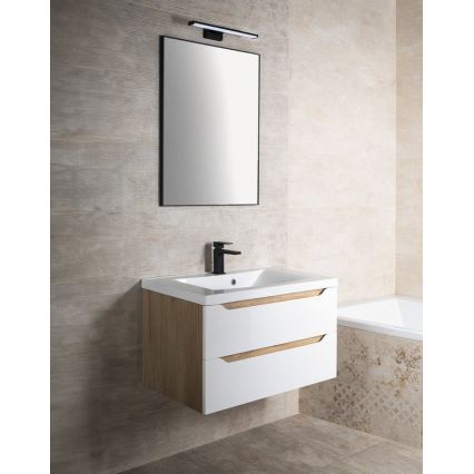 Sapho - Spiegel im Rahmen AROWANA 50x80 matt-schwarz