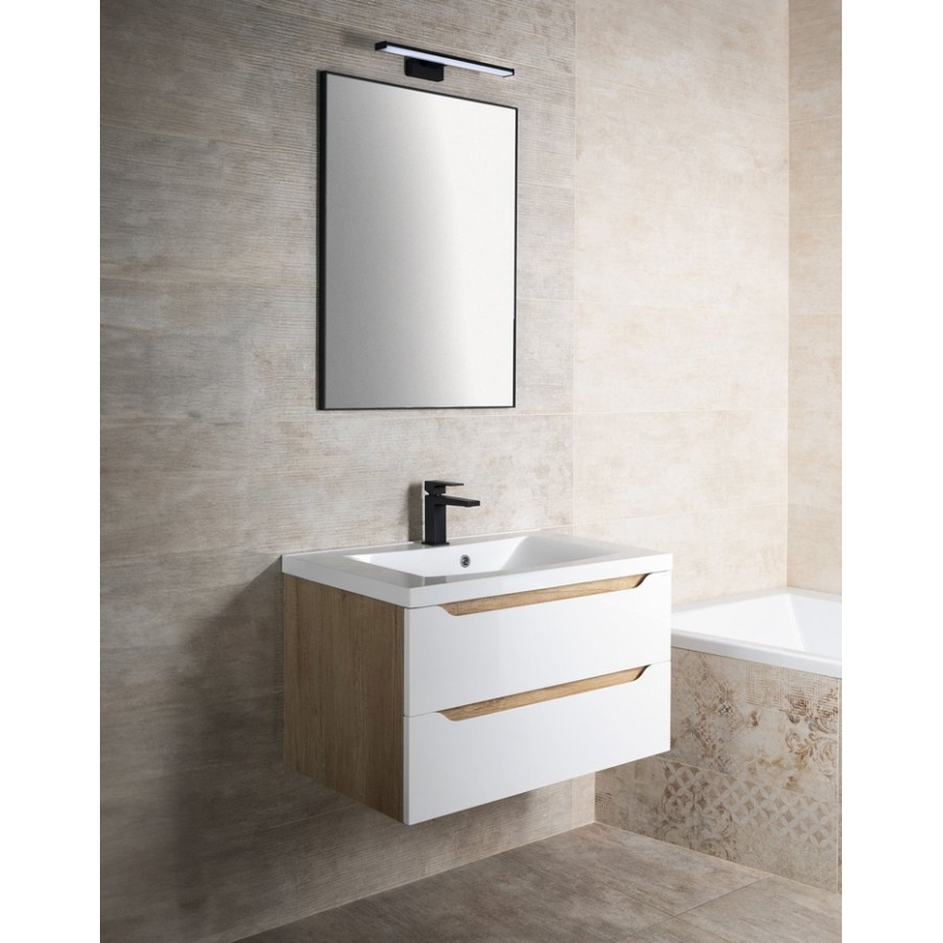 Sapho - Spiegel im Rahmen AROWANA 60x80 cm matt schwarz