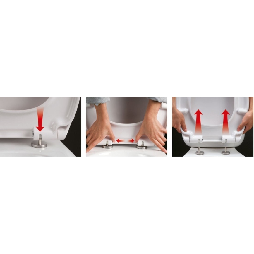 Sapho - Toilettensitz SoftClose EDITA weiß