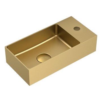 Sapho - Wandwaschbecken AURUM 36,5x18 cm mattgold