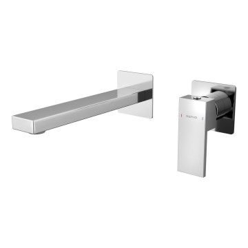Sapho - Waschbeckenarmatur für Unterputzmontage CUBEMIX glänzendes Chrom