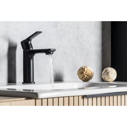 Sapho - Waschbeckenarmatur PAX 16,5 cm matt schwarz