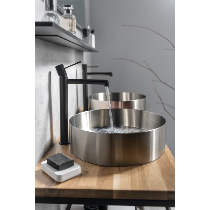 Sapho - Waschtischarmatur SOLARIS 32 cm matt schwarz