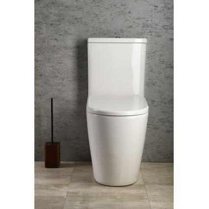 Sapho - WC-Kombi TURKU Boden-/Wandanschluss Keramik/Weiß