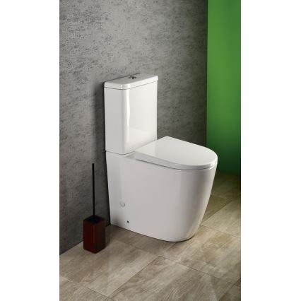 Sapho - WC-Kombi TURKU Boden-/Wandanschluss Keramik/Weiß