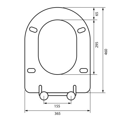 Sapho - WC-Sitz SoftClose grau