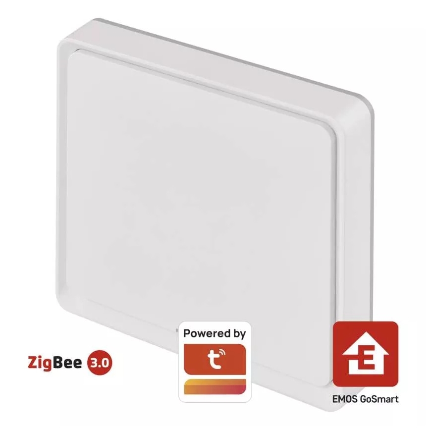 Schalter 1-Taste GoSmart 1xCR2430 Tuya weiß