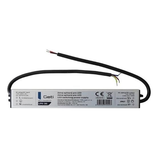 Schaltnetzteil für LED-Streifen 30W/12V IP67