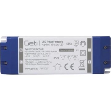 Schaltnetzteil für LED-Streifen 60W/12V IP20