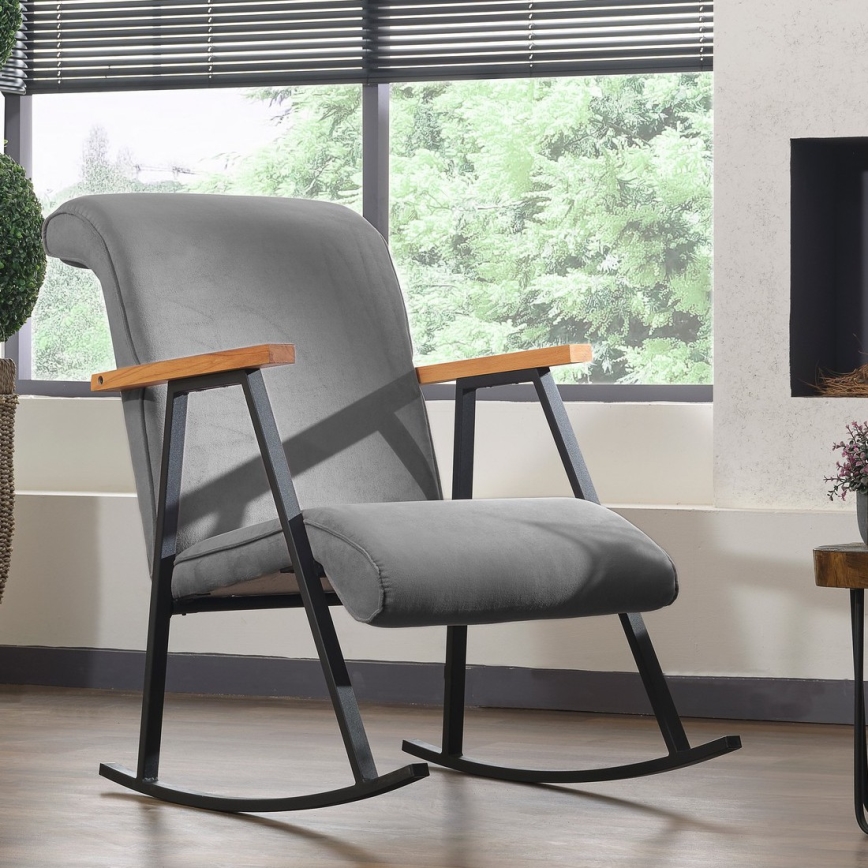 Schaukelstuhl LUNI, grau