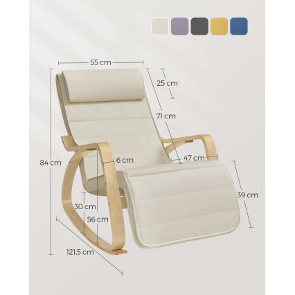 Schaukelstuhl RESTLY beige