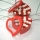 Schaumstoff-Rose RED HEART MIX - Größe M (33 Stück)