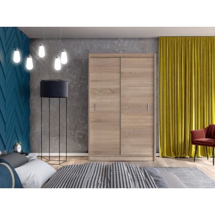 Kleiderschrank mit Schiebetüren SAPHIRA 150x215 cm Sonoma-Eiche