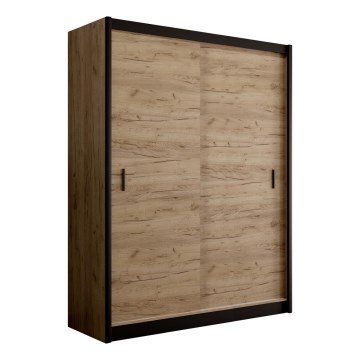 Schiebetür-Kleiderschrank SAPHIRA 203x215 cm Eiche Craft