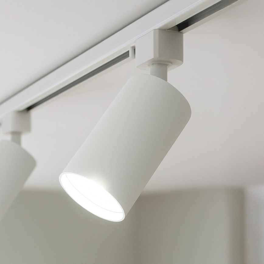 Schienenstrahler für 1-Phasen-Lichtschiene TIGER 1xGU10/10W/230V weiß