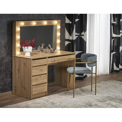 Schminktisch AMORIO 120x55 cm Artisan-Eiche
