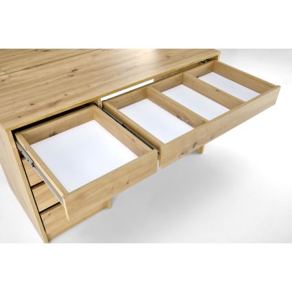 Schminktisch AMORIO 120x55 cm Artisan-Eiche