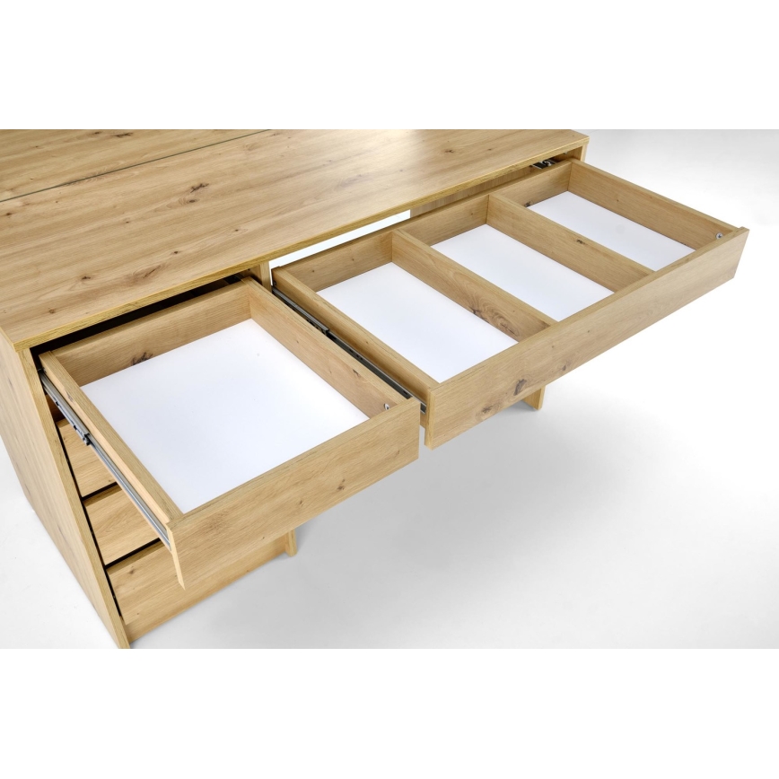Schminktisch AMORIO 120x55 cm Artisan-Eiche