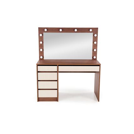Schminktisch AMORIO 120x55 cm Kaschmir/Nussbaum-Dekor