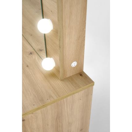 Schminktisch AMORIO 94 x 43 cm Artisan-Eiche