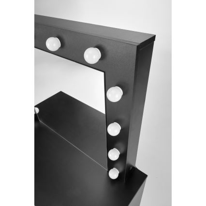 Schminktisch AMORIO 94x43 cm schwarz
