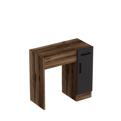 Schminktisch INCI 108,8x77 cm Walnuss/schwarz