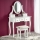 Schminktisch SARA 80x130 cm + stool 45x37 cm weiß